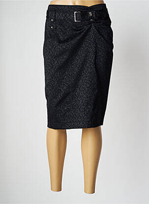 Jupe mi-longue coupe droite noir GARDEUR femme