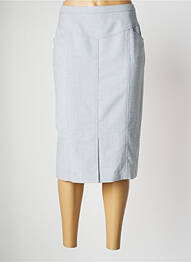 Jupe mi-longue taille à pinces gris WEINBERG femme