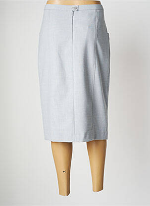 Jupe mi-longue taille à pinces gris WEINBERG femme