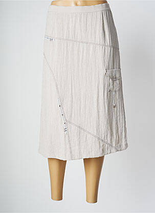 Jupe mi-longue coupe évasée gris PAUPORTÉ femme