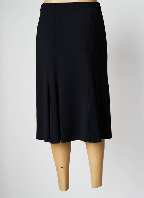 Jupe mi-longue noir GEVANA femme