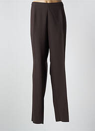 Pantalon droit stretch taille normale marron CHRISTIAN MARRY femme