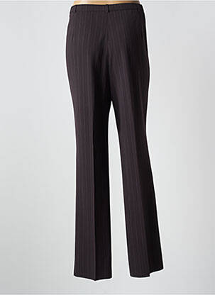 Pantalon droit tissage popeline taille normale marron CHRISTIAN MARRY femme