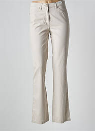 Jeans coupe droite stretch taille normale beige GARDEUR femme