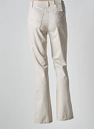Jeans coupe droite stretch taille normale beige GARDEUR femme