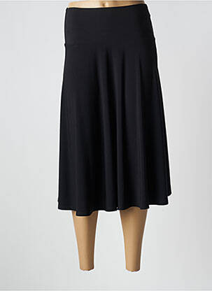 Jupe mi-longue stretch noir SOMMERMANN femme