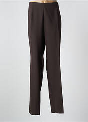 Pantalon droit marron CHRISTIAN MARRY pour femme seconde vue