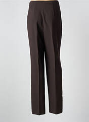 Pantalon droit marron CHRISTIAN MARRY pour femme seconde vue