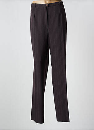 Pantalon droit marron CHRISTIAN MARRY pour femme