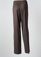 Pantalon droit marron CHRISTIAN MARRY pour femme seconde vue