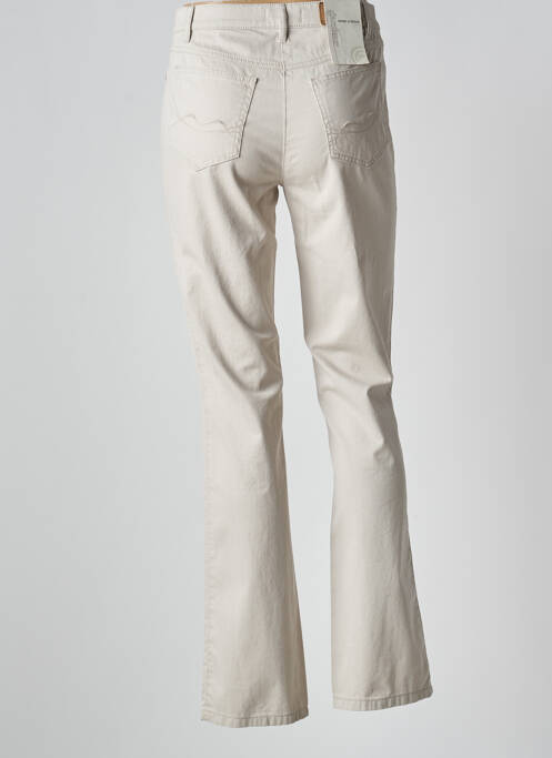 Jeans coupe droite stretch taille normale beige GARDEUR femme