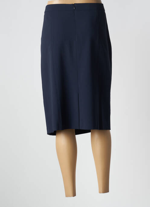 Jupe mi-longue bleu BASLER femme