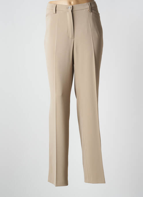 Pantalon droit beige GARDEUR pour femme