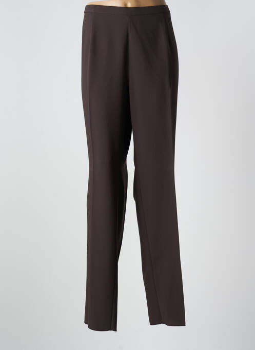 Pantalon droit marron CHRISTIAN MARRY pour femme