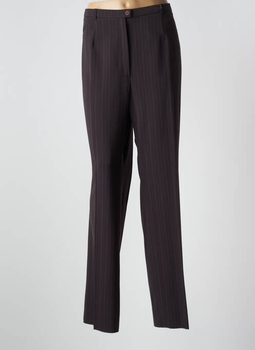 Pantalon droit marron CHRISTIAN MARRY pour femme