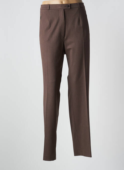 Pantalon droit marron GARDEUR pour femme