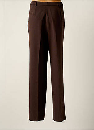 Pantalon droit taille élastique taille normale marron KARTING femme