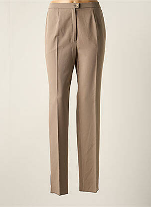 Pantalon droit tissage popeline taille normale gris KARTING femme