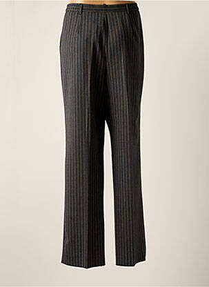 Pantalon droit tissage popeline taille basse gris KARTING femme