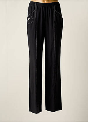 Pantalon droit stretch taille normale noir K'TENDANCES femme