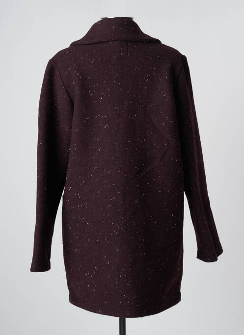 Manteau long marron ICHI pour femme