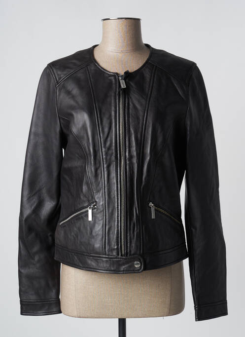 Veste en cuir noir OAKWOOD pour femme