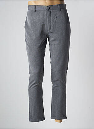 Pantalon chino tissage chiné taille normale gris MINIMUM homme