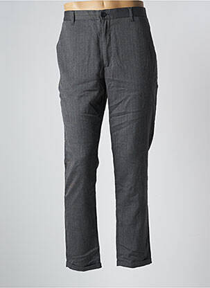 Pantalon chino tissage chiné taille normale gris MINIMUM homme