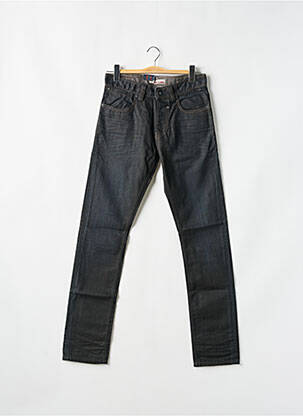 Jeans coupe droite fermeture boutonnée sur le devant taille normale noir TEDDY SMITH homme