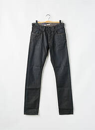 Jeans coupe droite fermeture boutonnée sur le devant taille normale noir TEDDY SMITH homme