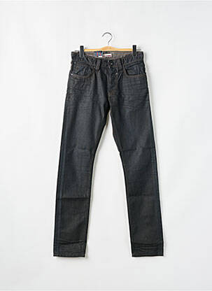 Jeans coupe droite fermeture boutonnée sur le devant taille normale noir TEDDY SMITH homme