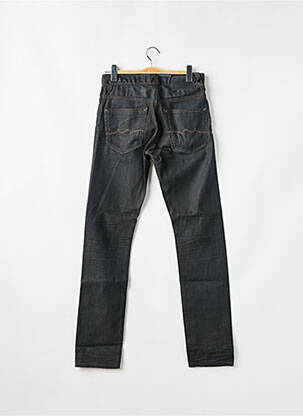 Jeans coupe droite fermeture boutonnée sur le devant taille normale noir TEDDY SMITH homme