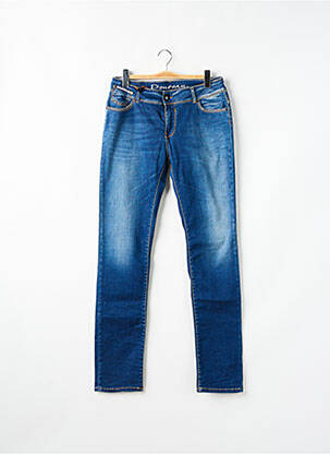 Jeans coupe slim stretch taille normale bleu DONOVAN femme