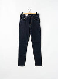 Jeans skinny tissage brut taille haute bleu FIFTY femme