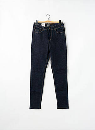 Jeans skinny tissage brut taille haute bleu FIFTY femme