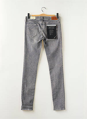 Jeans coupe slim tissage brut taille normale gris REPLAY femme