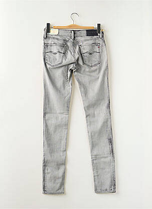 Jeans coupe slim tissage brut taille normale gris REPLAY femme