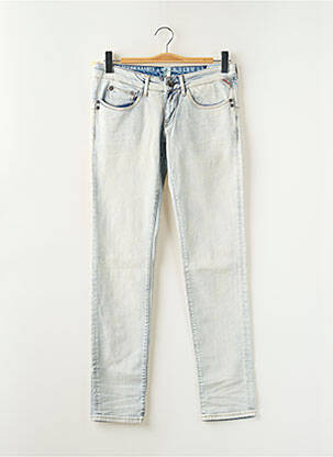 Jeans coupe slim tissage brut taille normale bleu REPLAY femme