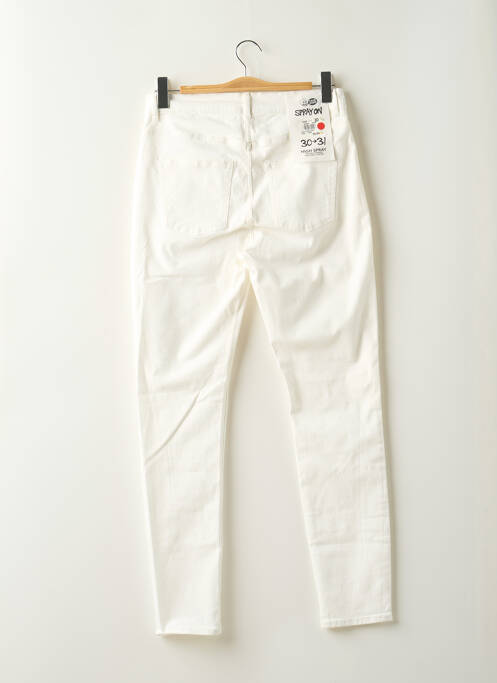 Jeans coupe slim beige CHEAP MONDAY pour femme