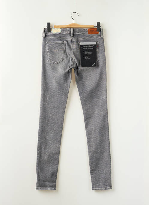Jeans coupe slim gris REPLAY pour femme