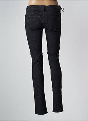 Jeans coupe slim stretch taille basse noir MELTIN'POT femme