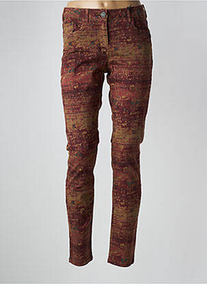 Pantalon slim skinny taille normale rouge MAISON SCOTCH femme