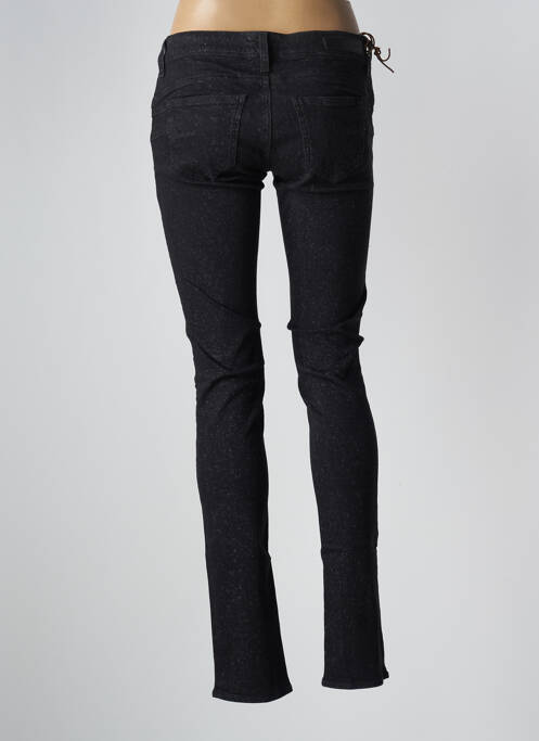 Jeans coupe slim noir MELTIN'POT pour femme