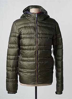 Doudoune manches longues a capuche vert SCOTCH & SODA homme