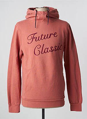 Sweat-shirt à capuche broderie manches longues orange SCOTCH & SODA homme