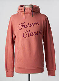 Sweat-shirt à capuche broderie manches longues orange SCOTCH & SODA homme