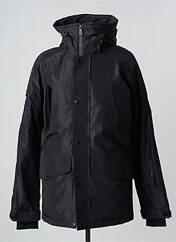 Parka noir HELVETICA pour homme seconde vue