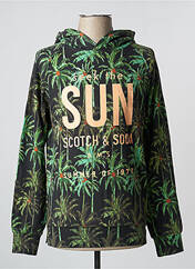 Sweat-shirt à capuche vert SCOTCH & SODA pour homme seconde vue