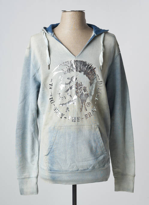 Sweat-shirt à capuche bleu DIESEL pour homme