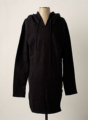 Robe mi-longue manches longues manches longues noir OCTOBRE NOIR femme